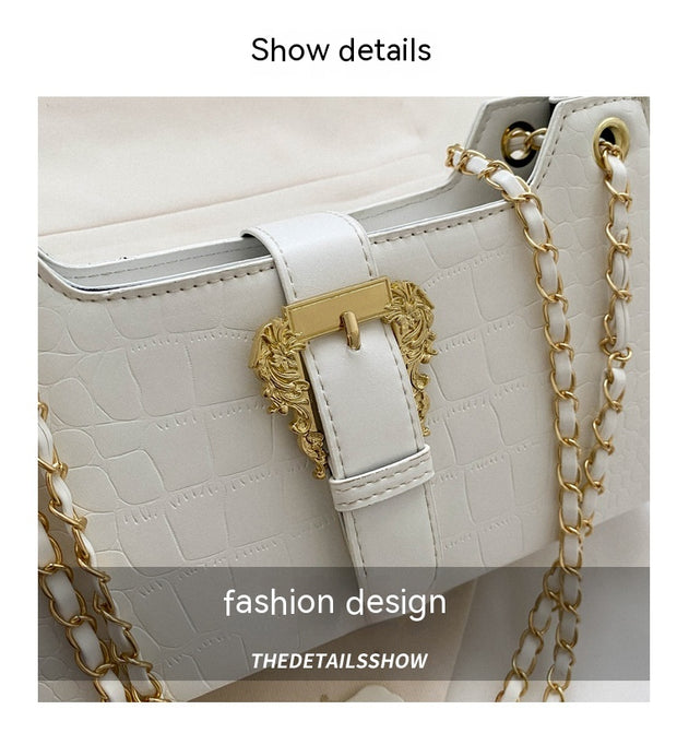 Women's Fashion Simple Chain Fashion Bag Shoulder Bag Casual Trend Crossbody Small Square Bag