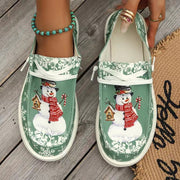 Women's Shoes Christmas Snowman Shape