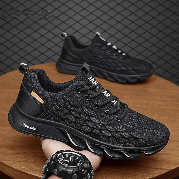 Season Air Cushion Sneaker Fly-kit Mesh Casual Shoes Breathable