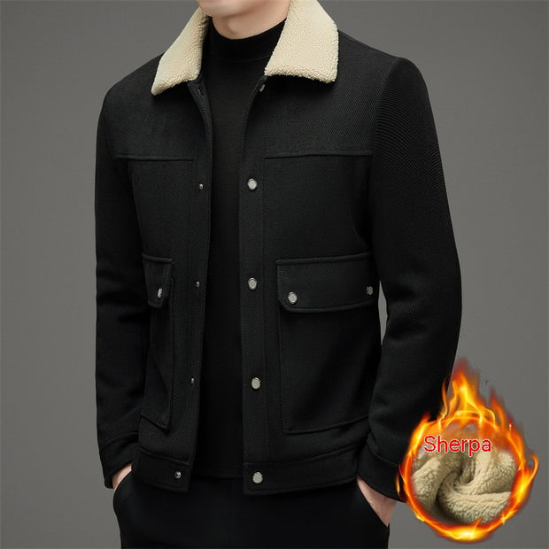 Men's Autumn And Winter Woolen Jacket